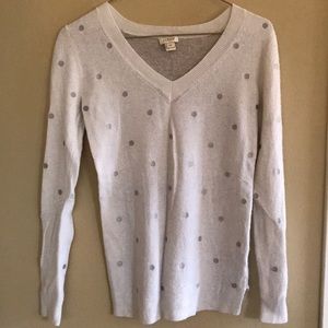 J. Crew Long-sleeve Dot Sweater
